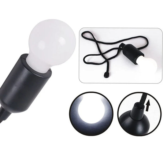 HANGING LED BULB PULL CORD LIGHT