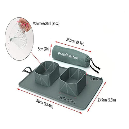 Portable Silicone Pet Bowl (Water & Food 1Pc)