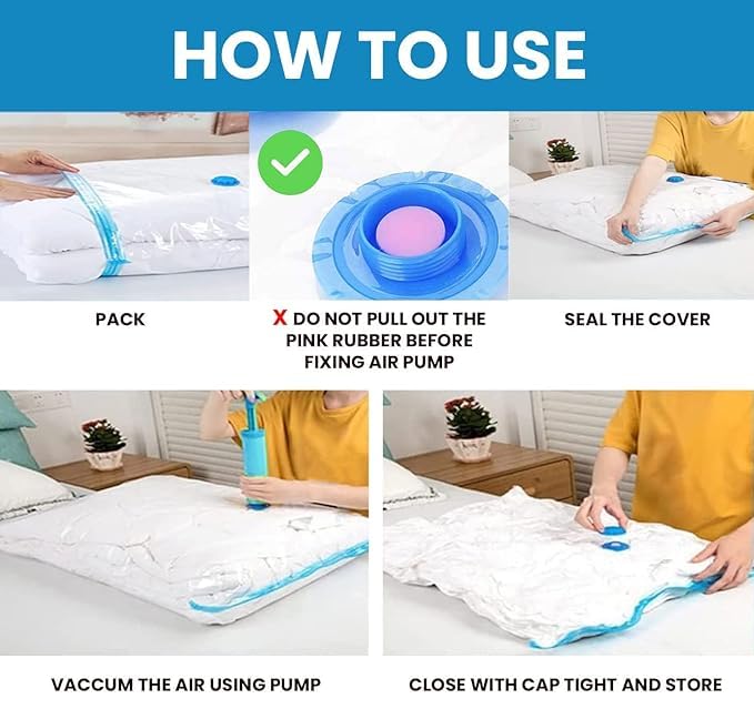 Vacuum Bags for Clothes with Pump