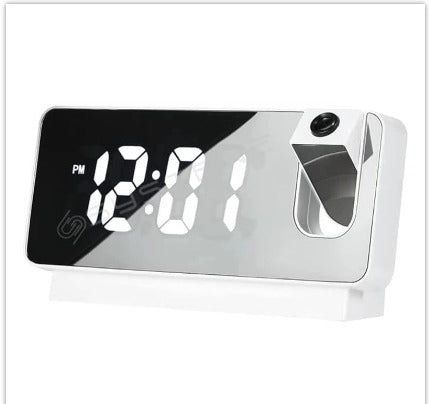 LED Digital Alarm Clock with FM Radio Projection