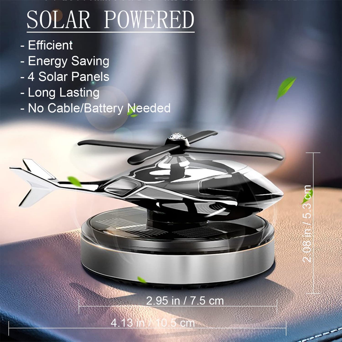 Solar Helicopter Car Air Freshener