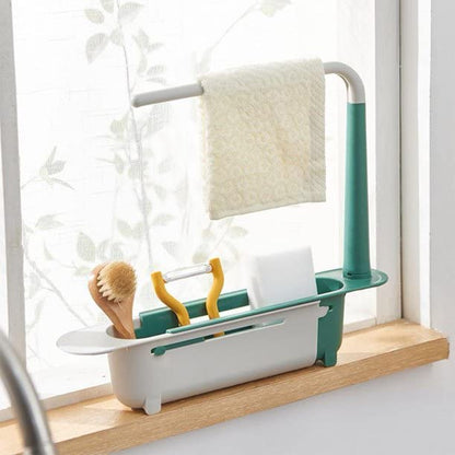 Expandable Storage Drain Basket Rack