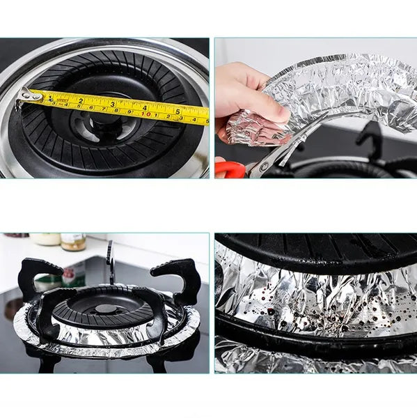 Oil Proof Aluminum Foil Stove Burner Covers ( pack of 10 )