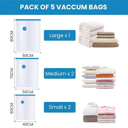 Vacuum Bags for Clothes with Pump