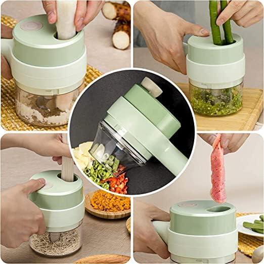 4 in 1 Electric Handheld Vegetable Chopper